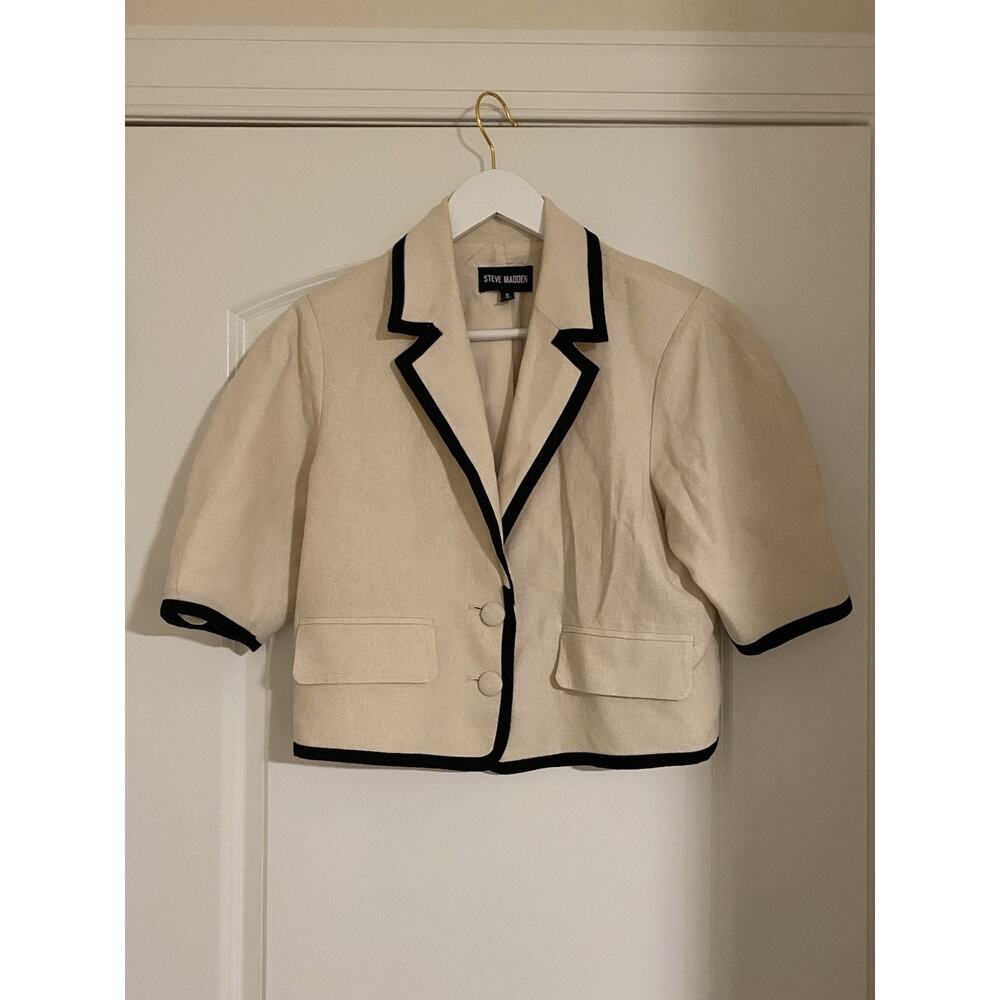 Steve Madden Fable Blazer Women’s Size S Natural
